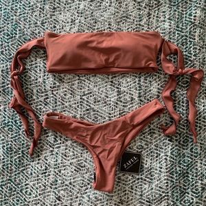 Zaful strapless bikini